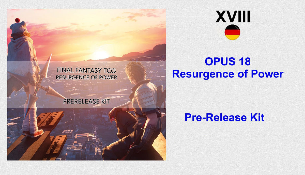 Final Fantasy TCG OPUS 18 / XVIII Resurgence of Power - Pre-Release Kit - engl./dt.
