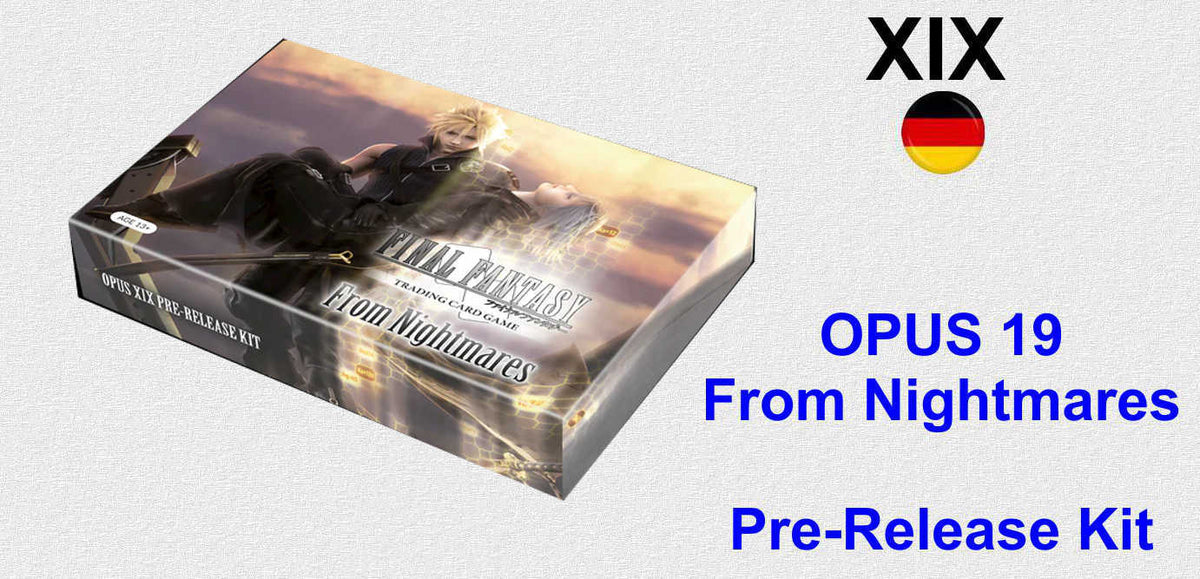 Final Fantasy TCG OPUS 19 / XIX From Nightmares - Pre-Release Kit - deutsch