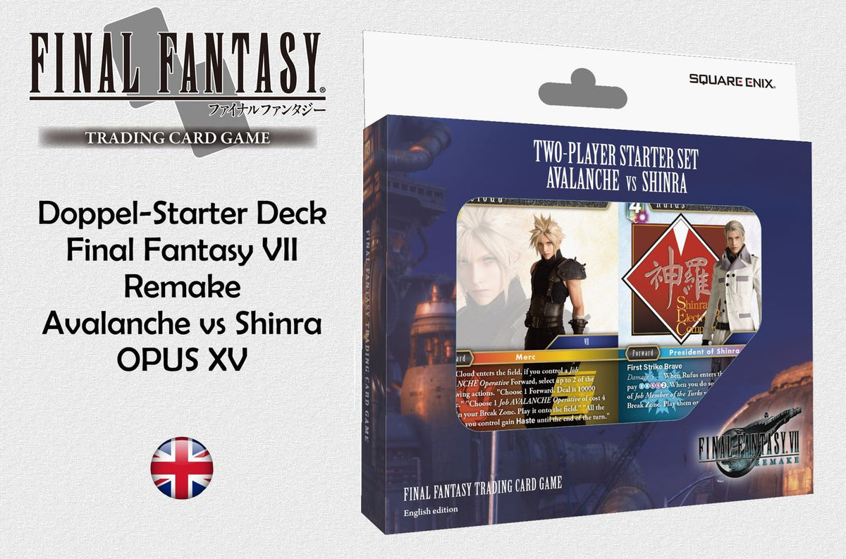 Final Fantasy VII Remake - 2 Player Starter Deck - Avalanche vs Shinra deutsch & englisch