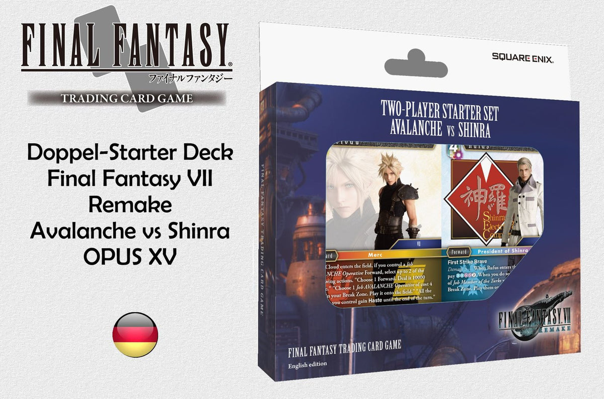 Final Fantasy VII Remake - 2 Player Starter Deck - Avalanche vs Shinra deutsch & englisch