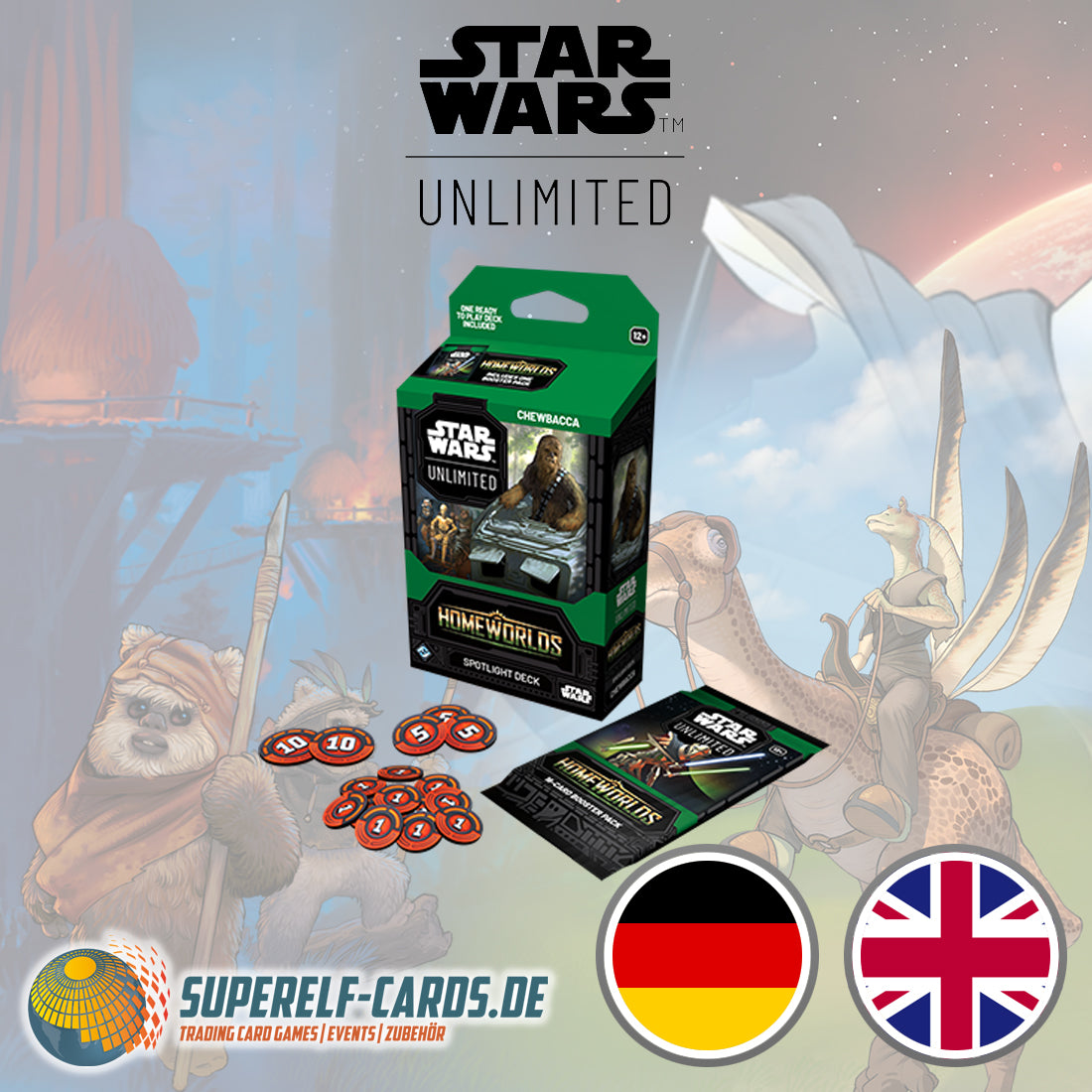 Star Wars: Unlimited - Heimatwelten / Homeworlds - Spotlight-Deck: Chewbacca DE / EN