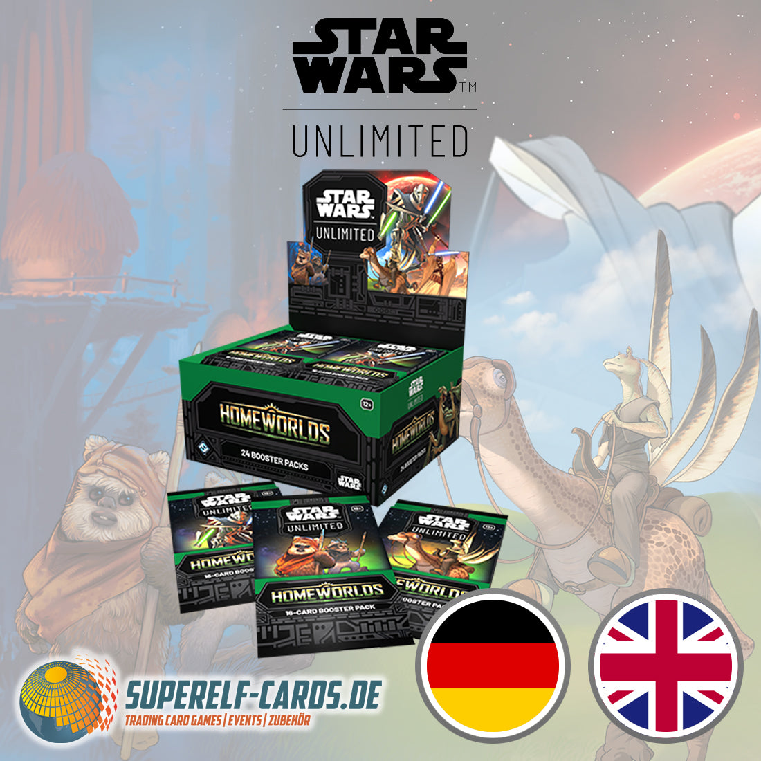 Star Wars: Unlimited - Heimatwelten / Homeworlds - Booster Display DE / EN