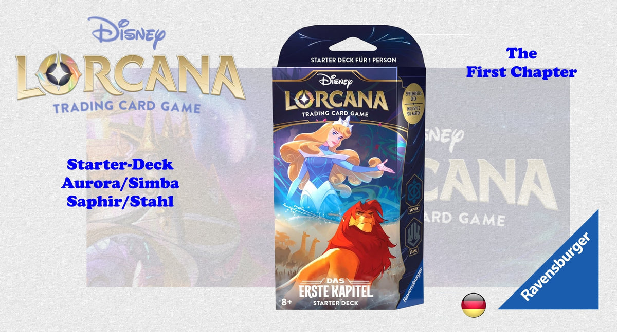 Disney Lorcana TCG - Starter Deck Aurora/Simba - Das erste Kapitel - dt./engl.