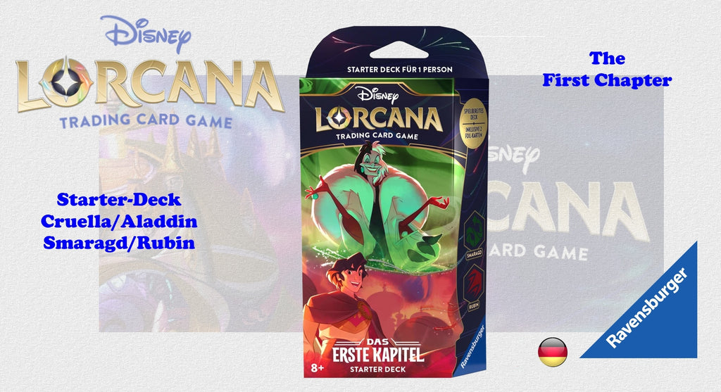 Disney Lorcana TCG - Starter Cruella/Aladdin - Das erste Kapitel - dt./engl.
