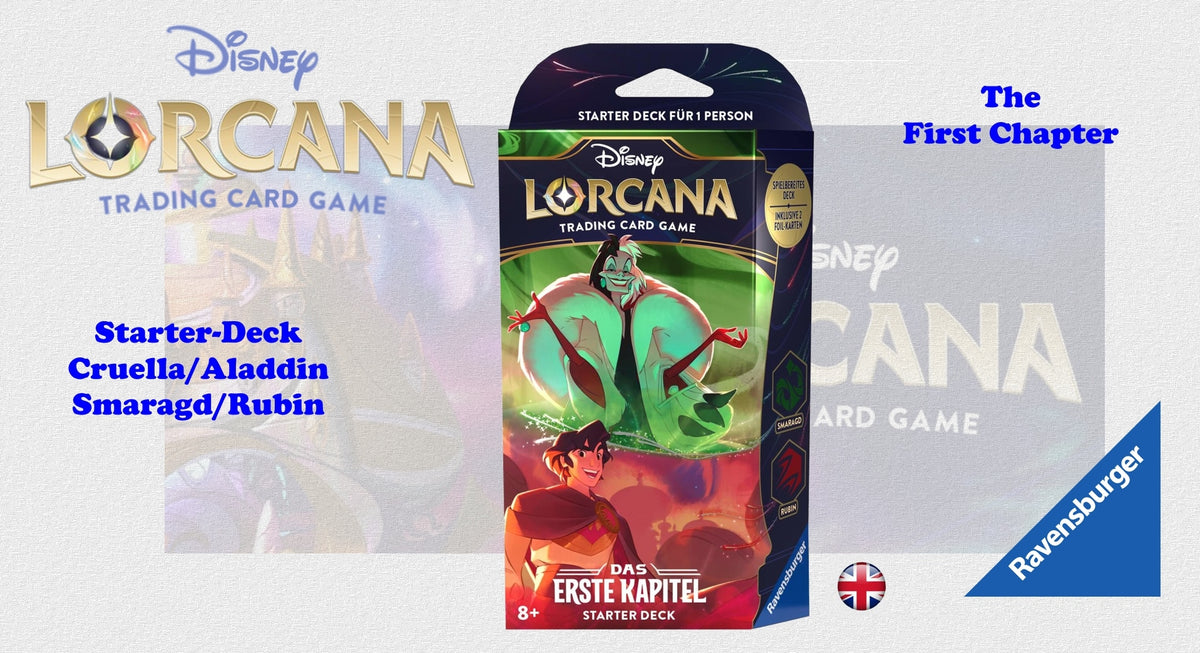 Disney Lorcana TCG - Starter Cruella/Aladdin - Das erste Kapitel - dt./engl.