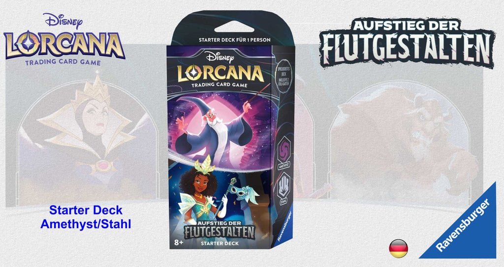 Disney Lorcana TCG - Starter Amethyst/Stahl - Aufstieg der Flutgestalten - dt./engl.