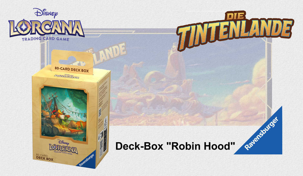 Disney Lorcana TCG - Die Tintenlande - Deck-Box Robin Hood