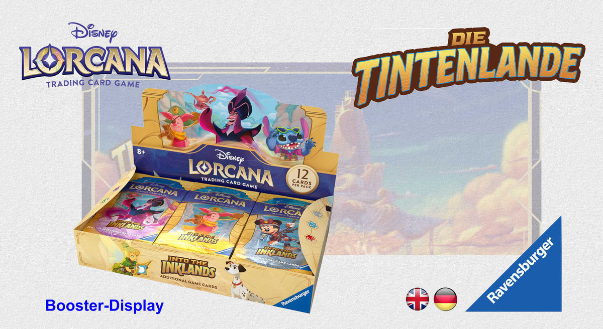 Disney Lorcana TCG - 24 Booster Display - Die Tintenlande - dt./engl.