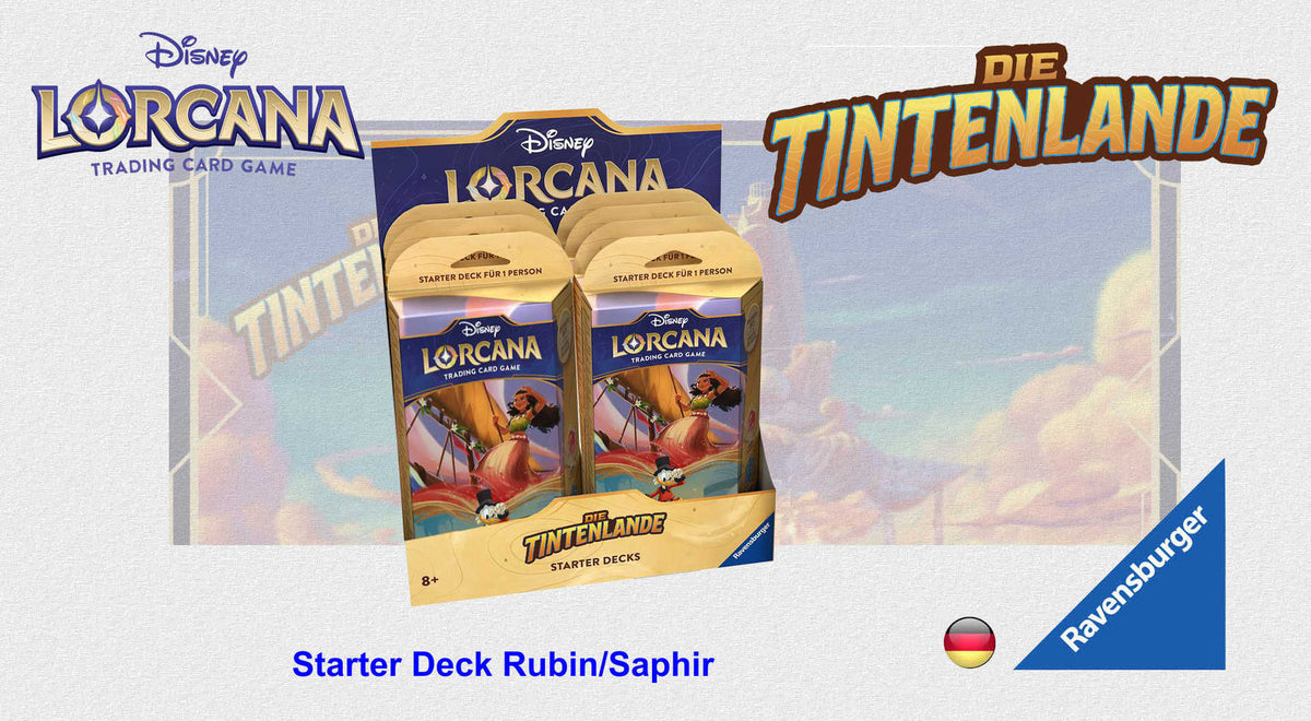 Disney Lorcana TCG - Starter Rubin/Saphir - Die Tintenlande - dt./engl.