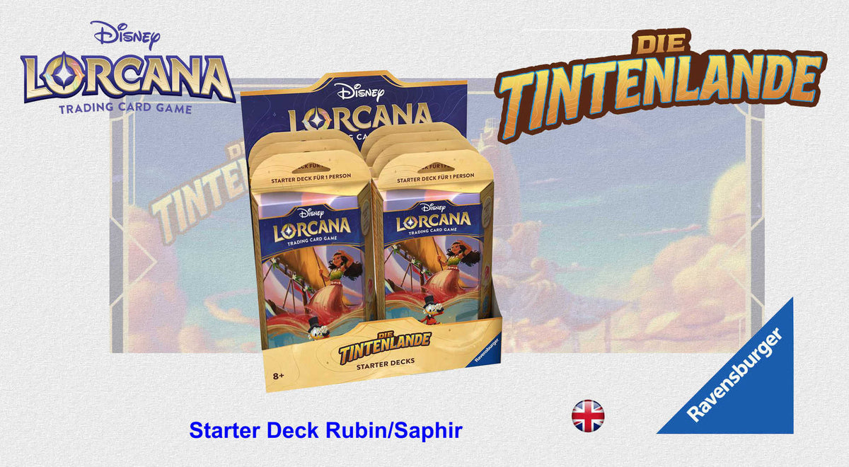 Disney Lorcana TCG - Starter Rubin/Saphir - Die Tintenlande - dt./engl.