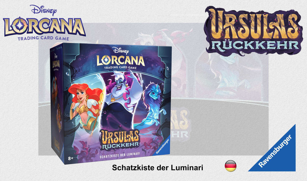 Disney Lorcana TCG - Ursulas Rückkehr - Schatzkiste der Luminari Pack (Trove) engl./dt.