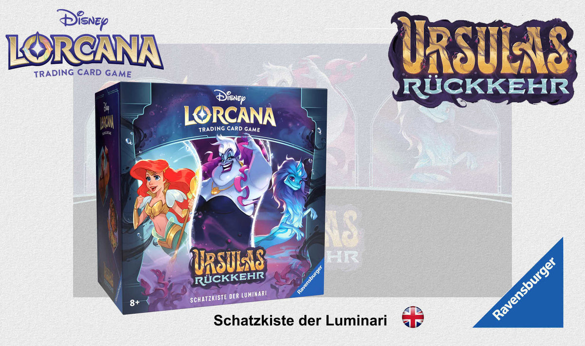 Disney Lorcana TCG - Ursulas Rückkehr - Schatzkiste der Luminari Pack (Trove) engl./dt.