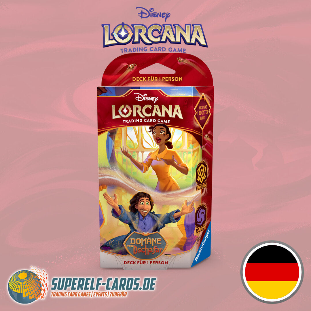 Disney Lorcana - Domäne von Dschafar - Starter Deck Bernstein / Amethyst EN / DE