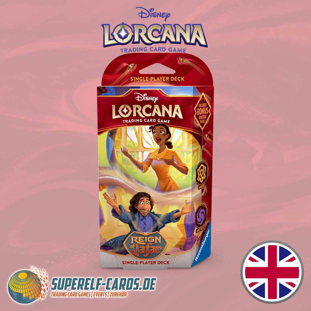 Disney Lorcana - Domäne von Dschafar - Starter Deck Bernstein / Amethyst EN / DE