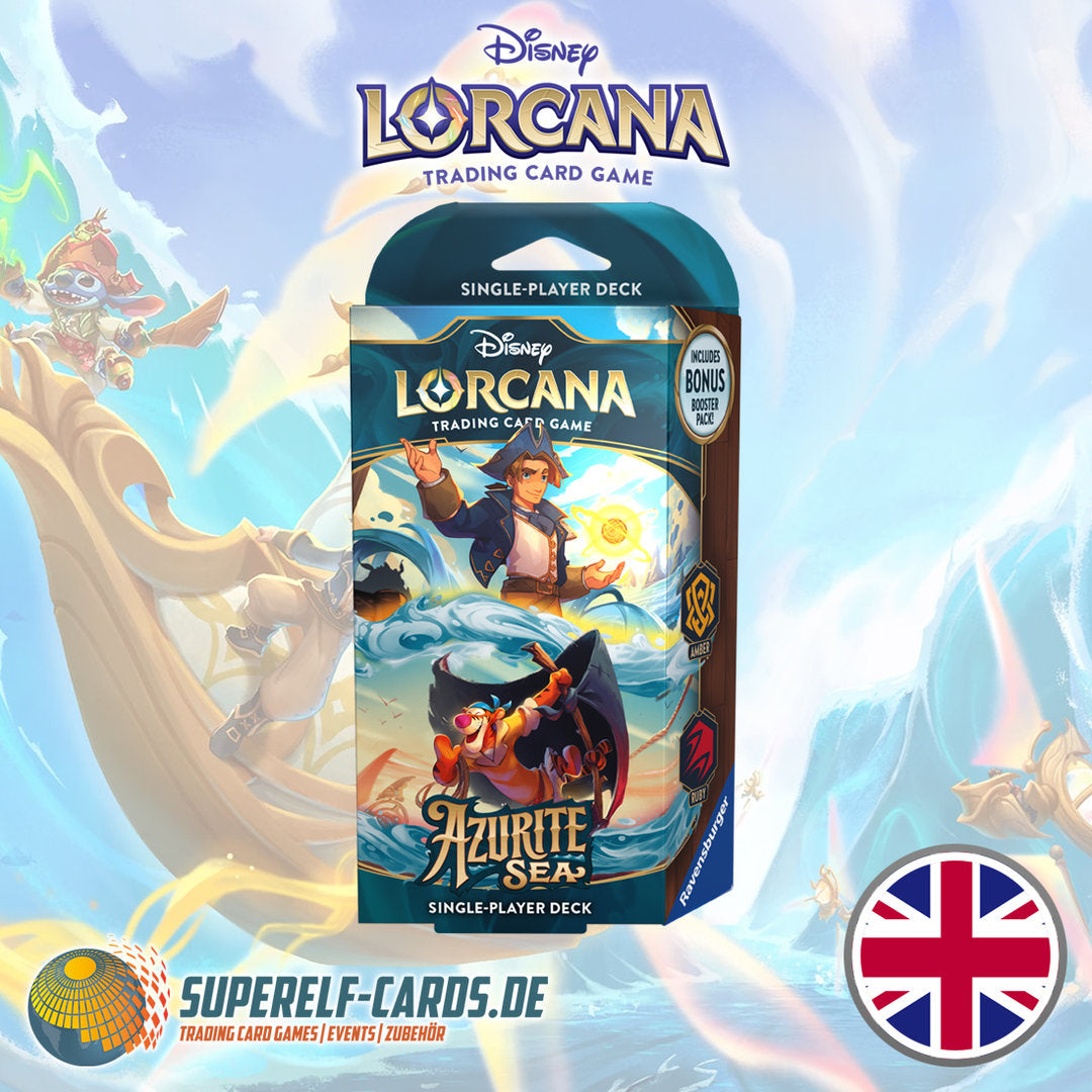 Disney Lorcana - Azurblaues Meer - Starter Deck Bernstein / Rubin EN / DE