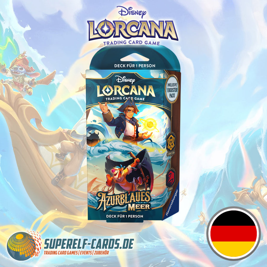 Disney Lorcana - Azurblaues Meer - Starter Deck Bernstein / Rubin EN / DE