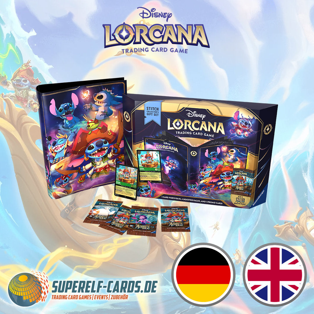 Disney Lorcana - Azurblaues Meer - Stitch Geschenkset EN / DE