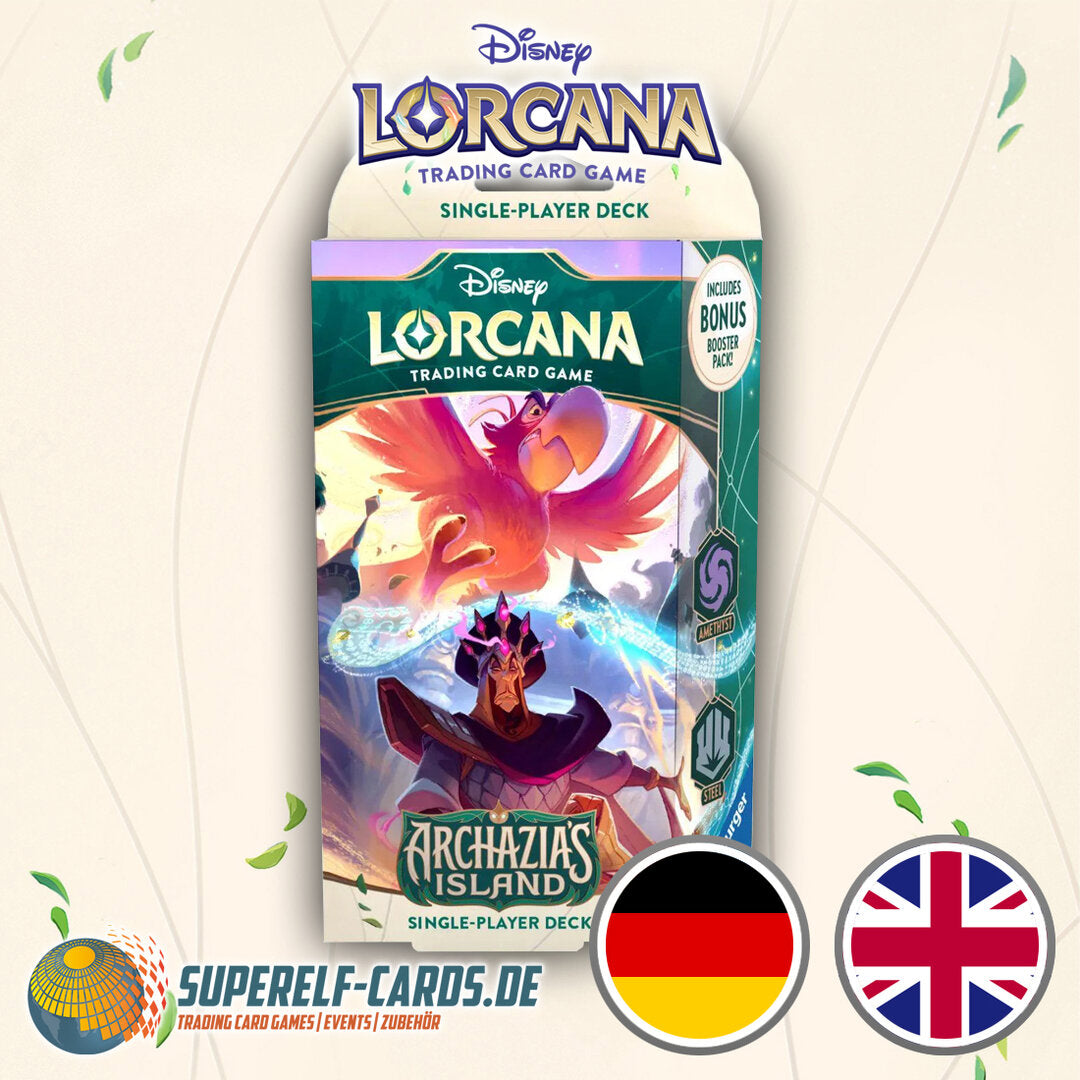 Disney Lorcana - Archazias Insel - Starter Deck Amethyst / Stahl EN / DE