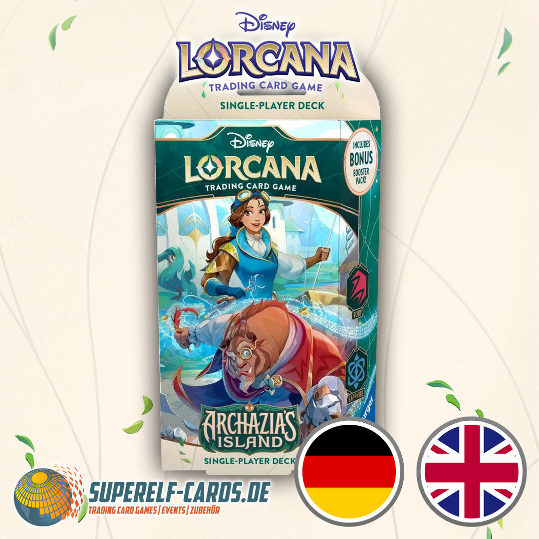 Disney Lorcana - Archazias Insel - Starter Deck Rubin / Saphir EN / DE