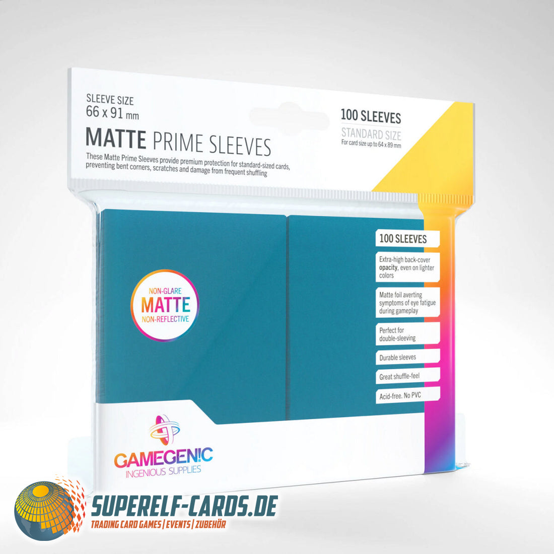 Gamegenic - Matte Prime Sleeves - Standard Size - 100 Stück