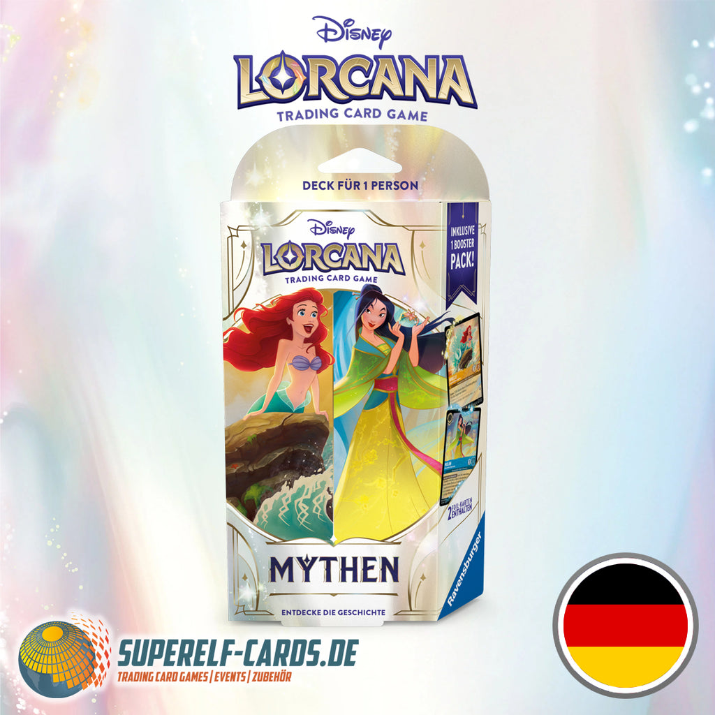 Disney Lorcana - Mythen - Starter Deck Bernstein  / Saphir DE / EN