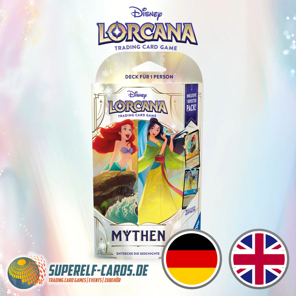 Disney Lorcana - Mythen - Starter Deck Bernstein  / Saphir DE / EN