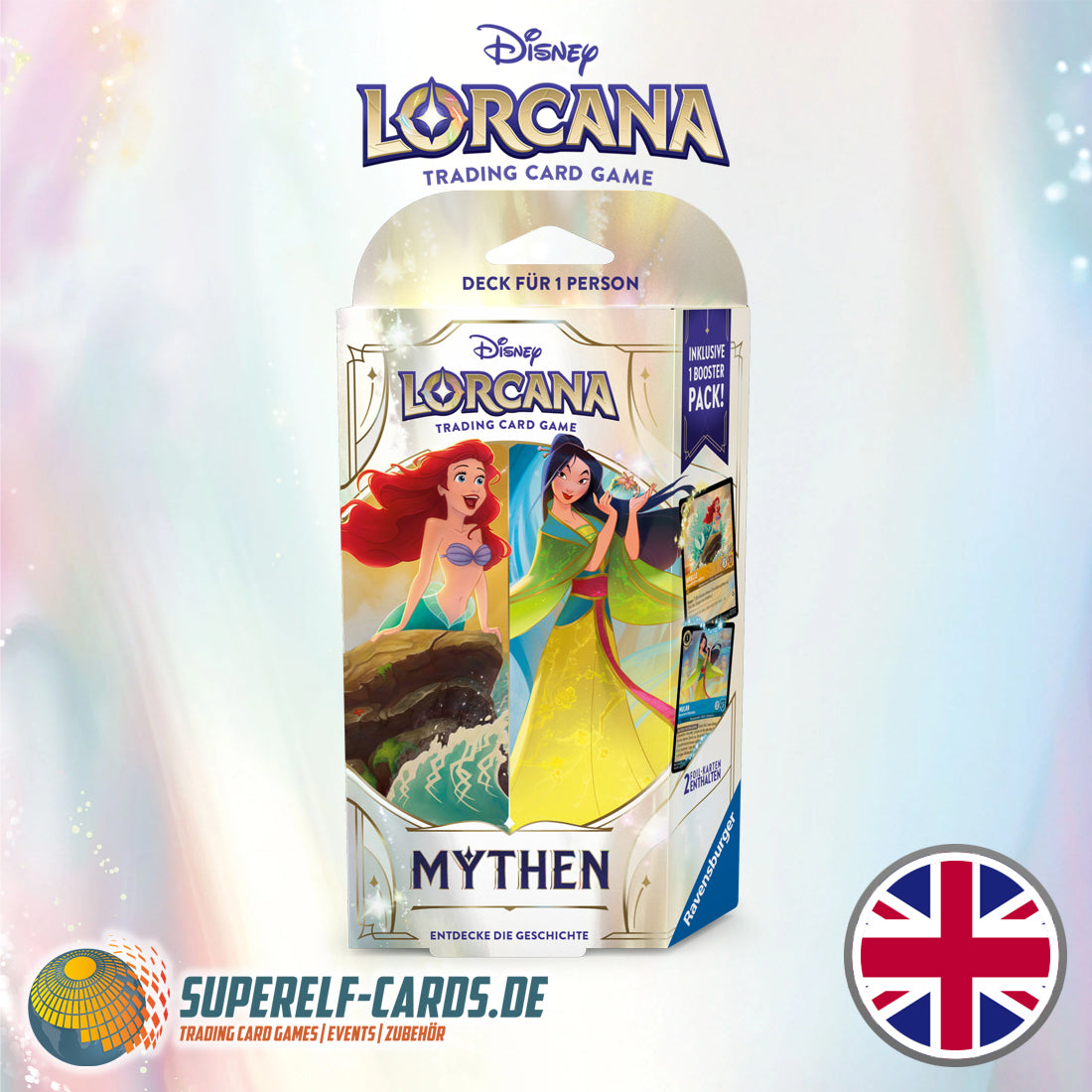 Disney Lorcana - Mythen - Starter Deck Bernstein  / Saphir DE / EN