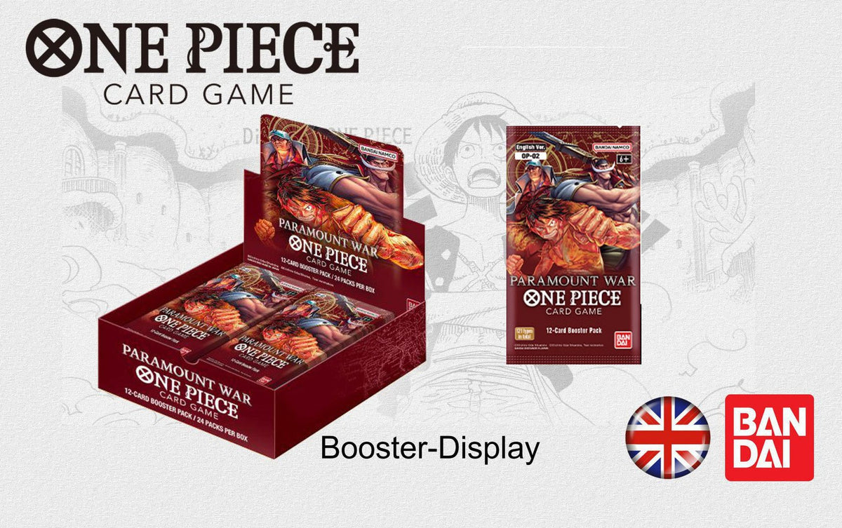 One Piece Card Game -Paramount War- OP02 Booster Display - englisch