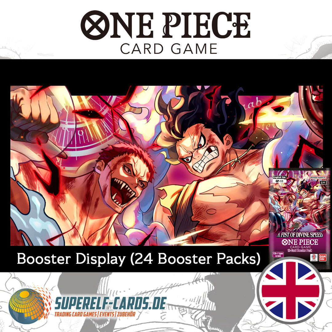 One Piece Card Game - OP11 - A Fist of Divine Speed - Booster Display Englisch