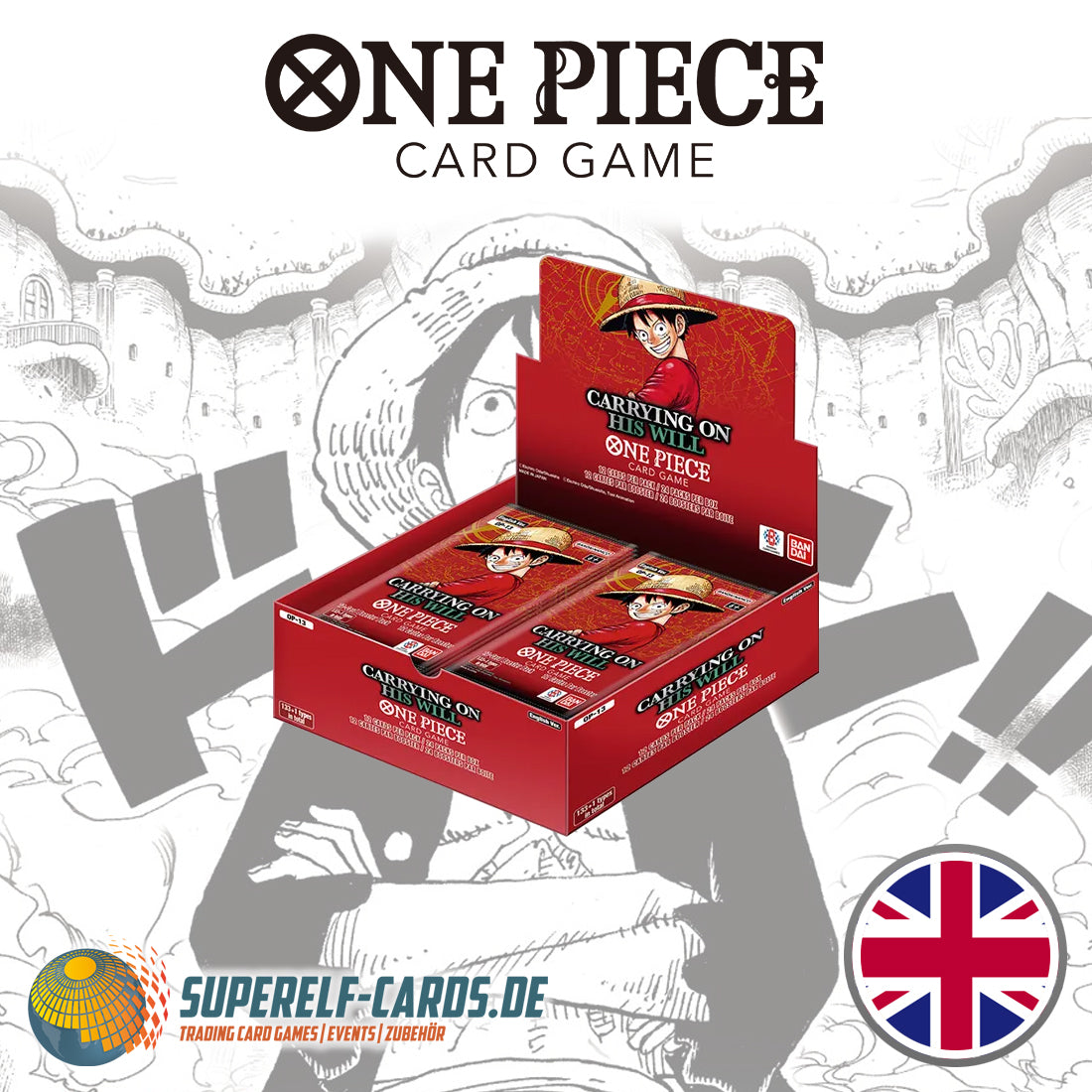One Piece Card Game - OP13 - Carrying on his will Booster Display EN