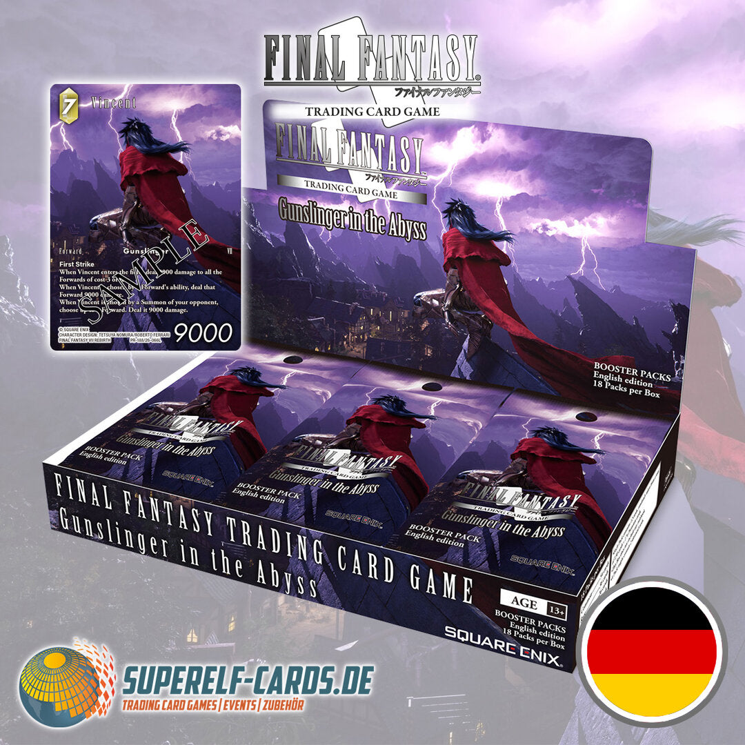 Final Fantasy TCG OPUS 26 / XXVI - Gunslinger in the Abyss - 18 Booster Display