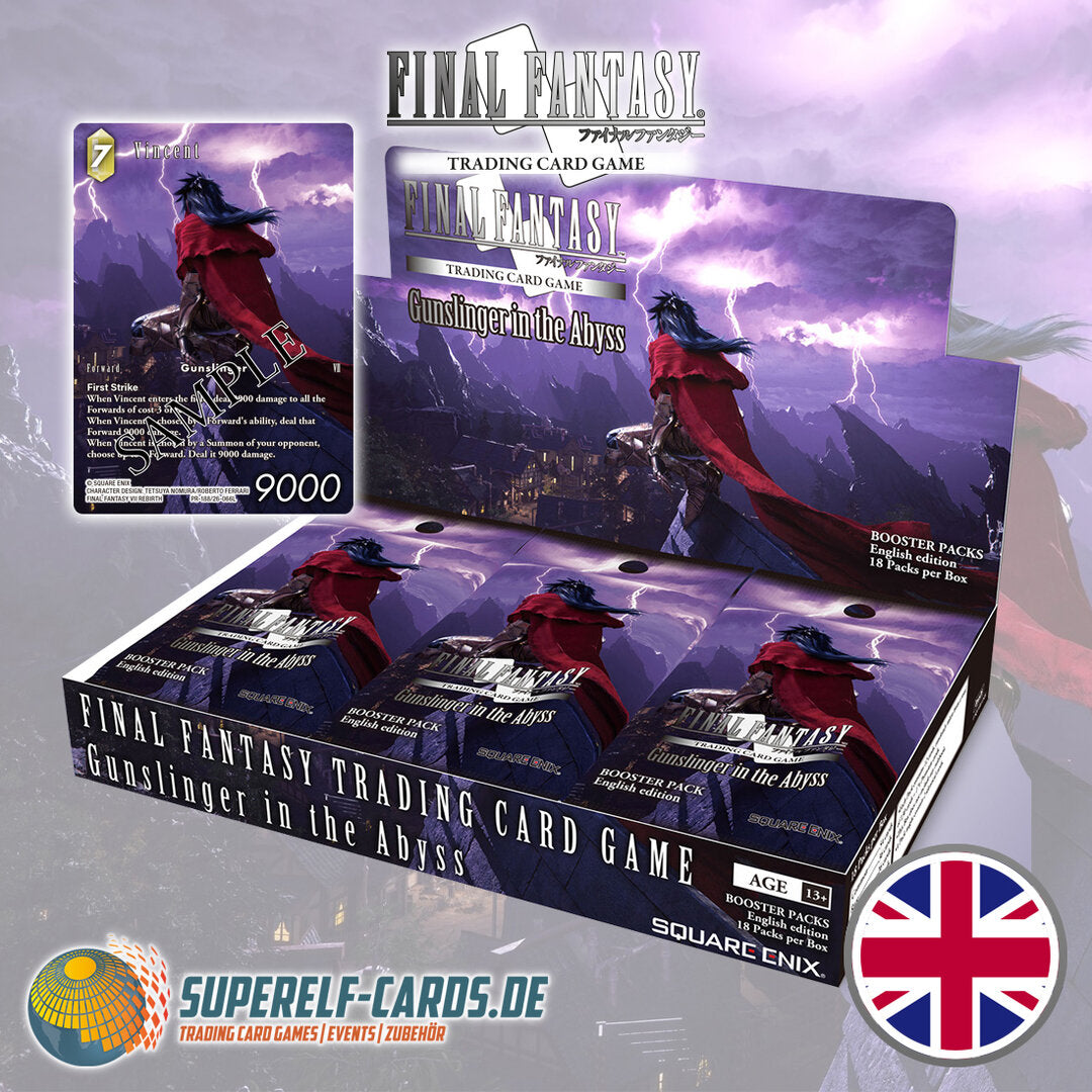 Final Fantasy TCG OPUS 26 / XXVI - Gunslinger in the Abyss - 18 Booster Display