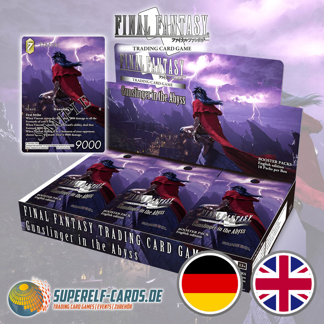 Final Fantasy TCG OPUS 26 / XXVI - Gunslinger in the Abyss - 18 Booster Display