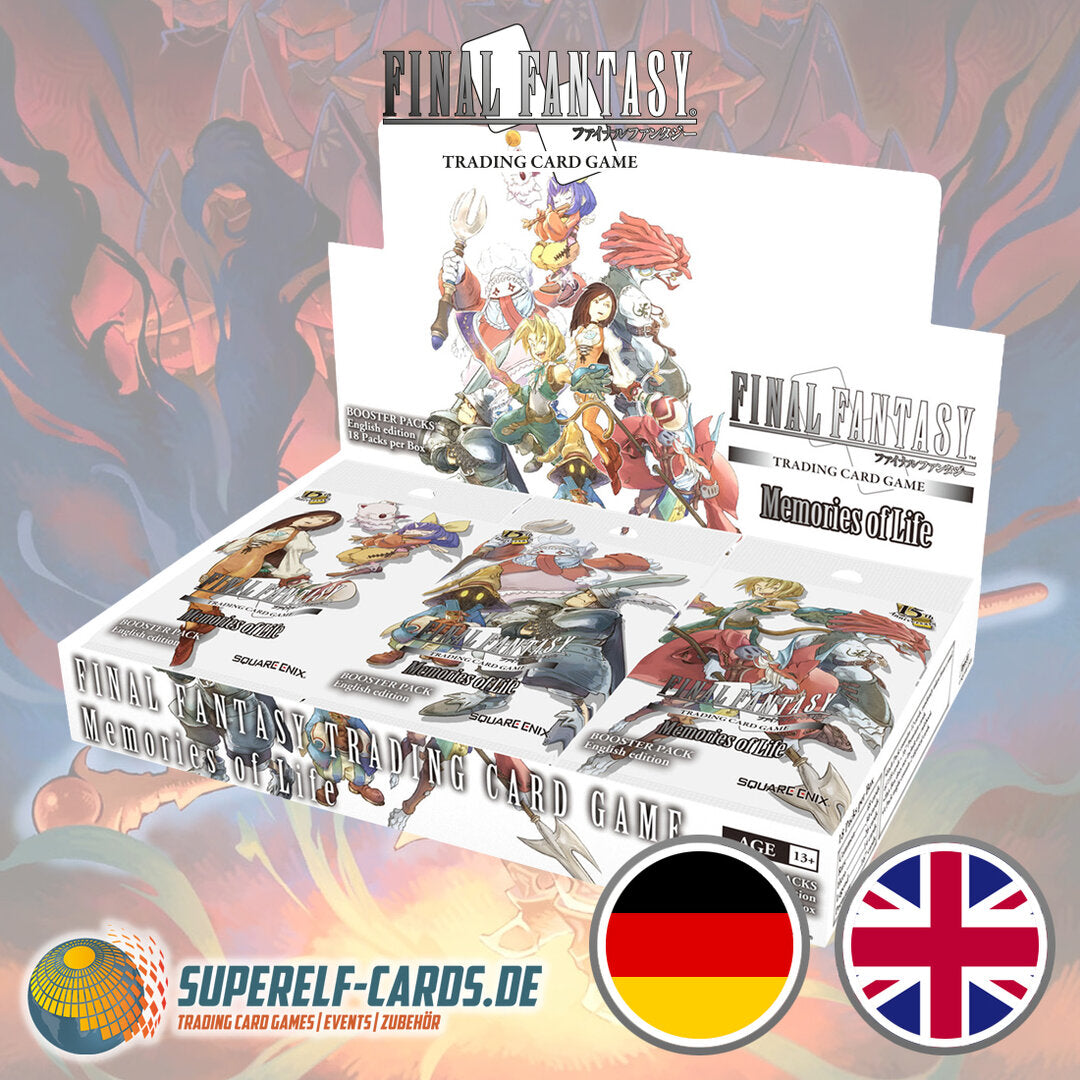Final Fantasy TCG OPUS 30 / XXX - Memories of Life - 18 Booster Display - EN / DE VVK 13.11.2026