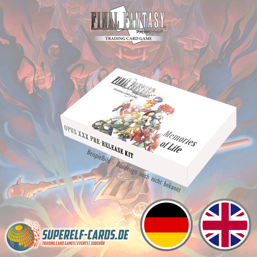 Final Fantasy TCG OPUS 30 / XXX - Memories of Life - Pre-Release Kit - EN / DE VVK 13.11.2026
