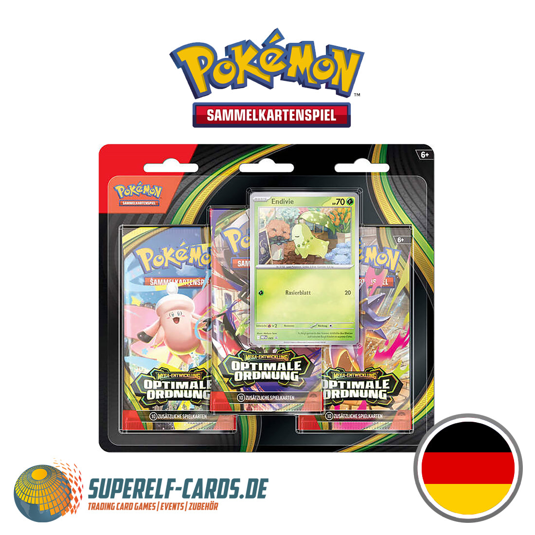 Pokémon TCG - Optimale Ordnung - 3 Pack Booster Bundle