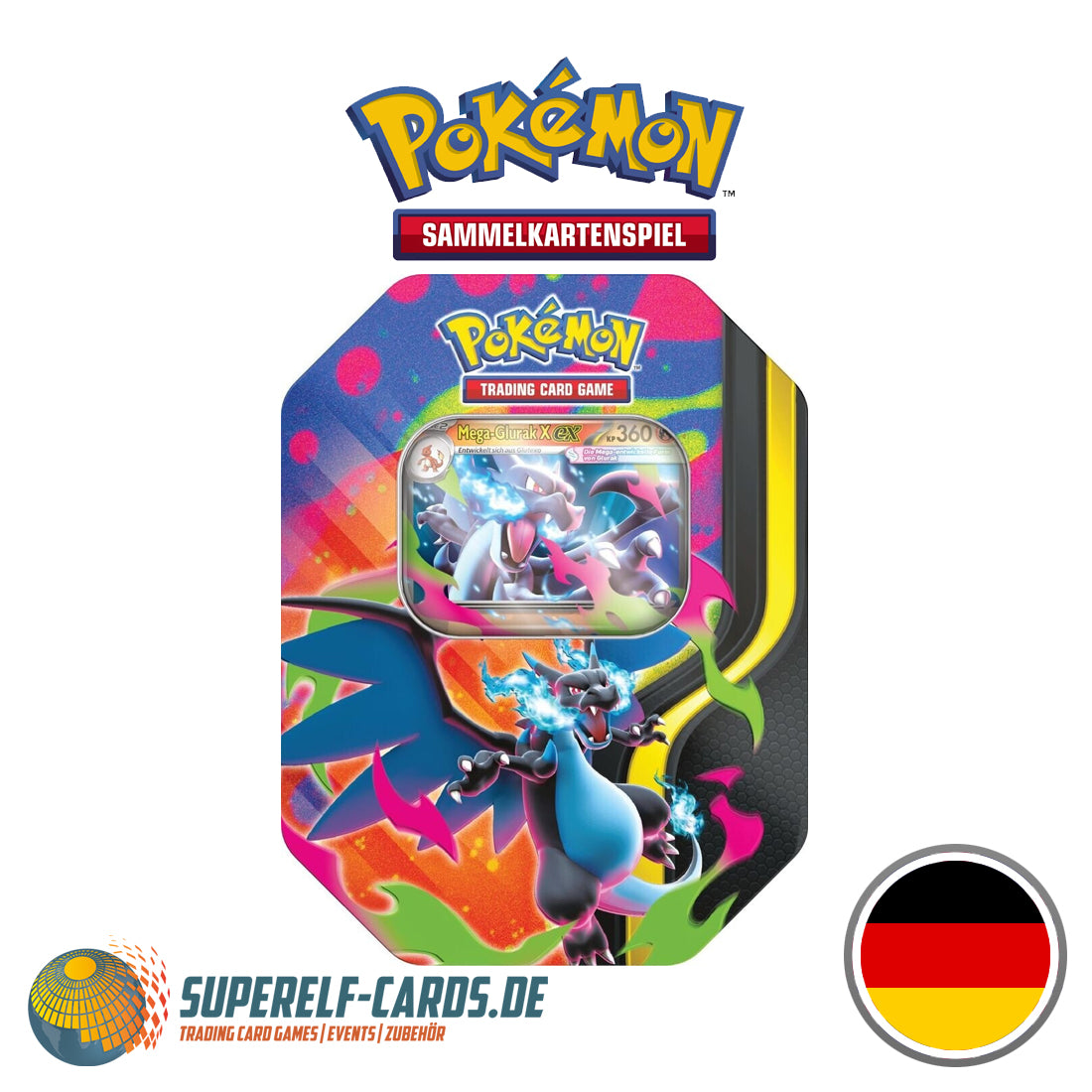 Pokémon TCG - Mega-Glurak X - Tin Box - DE