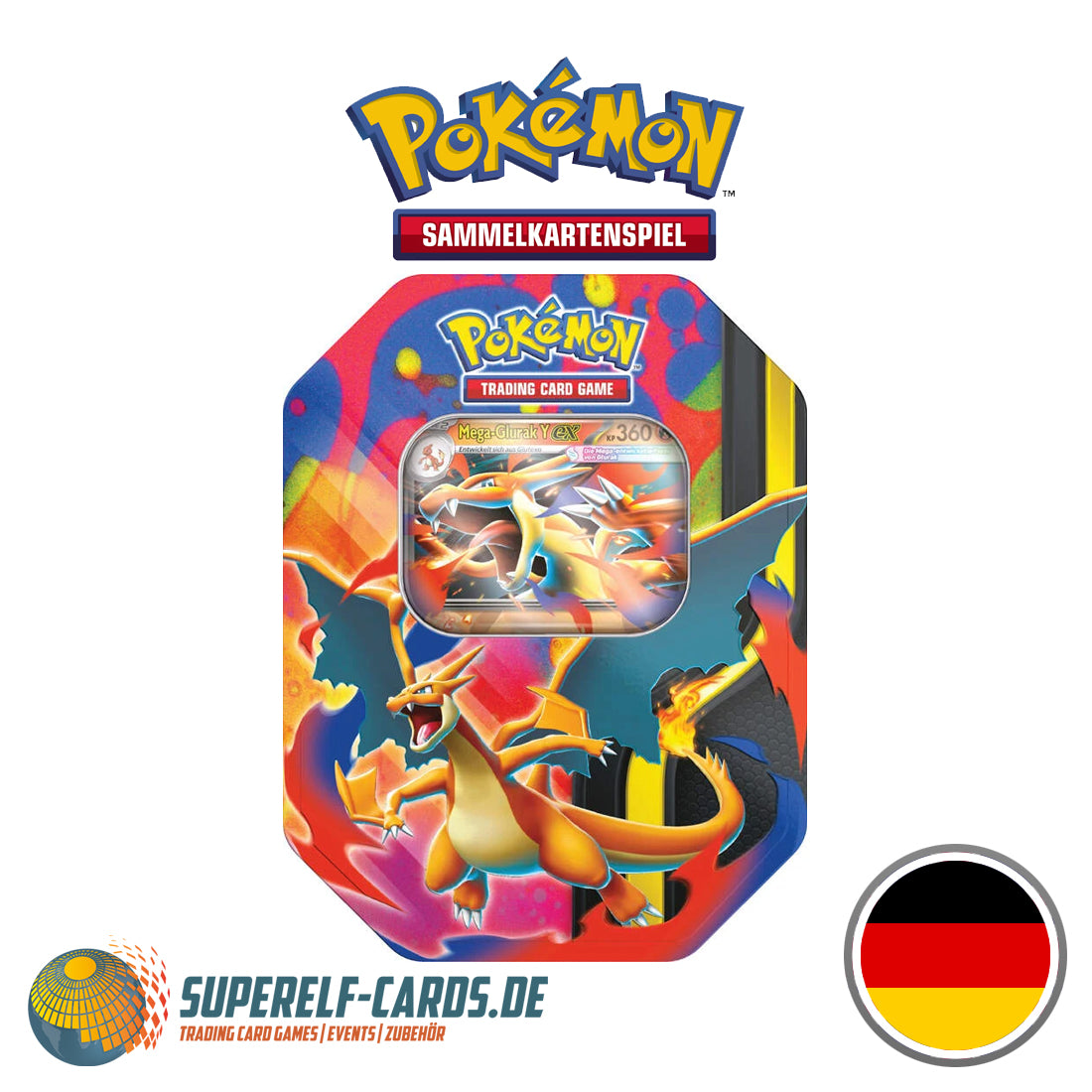 Pokémon TCG - Mega-Glurak Y - Tin Box - DE