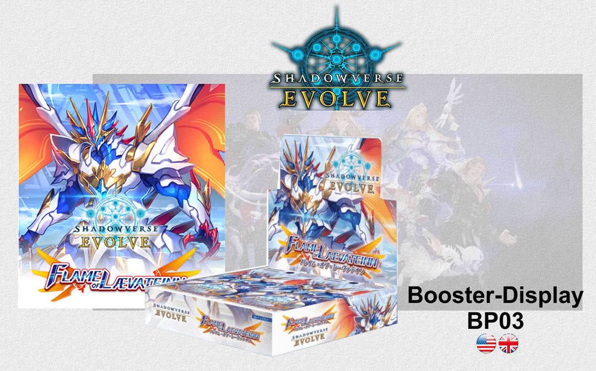 Shadowverse: Evolve TCG - Flame of Laevateinn - Booster Display BP03- Englisch