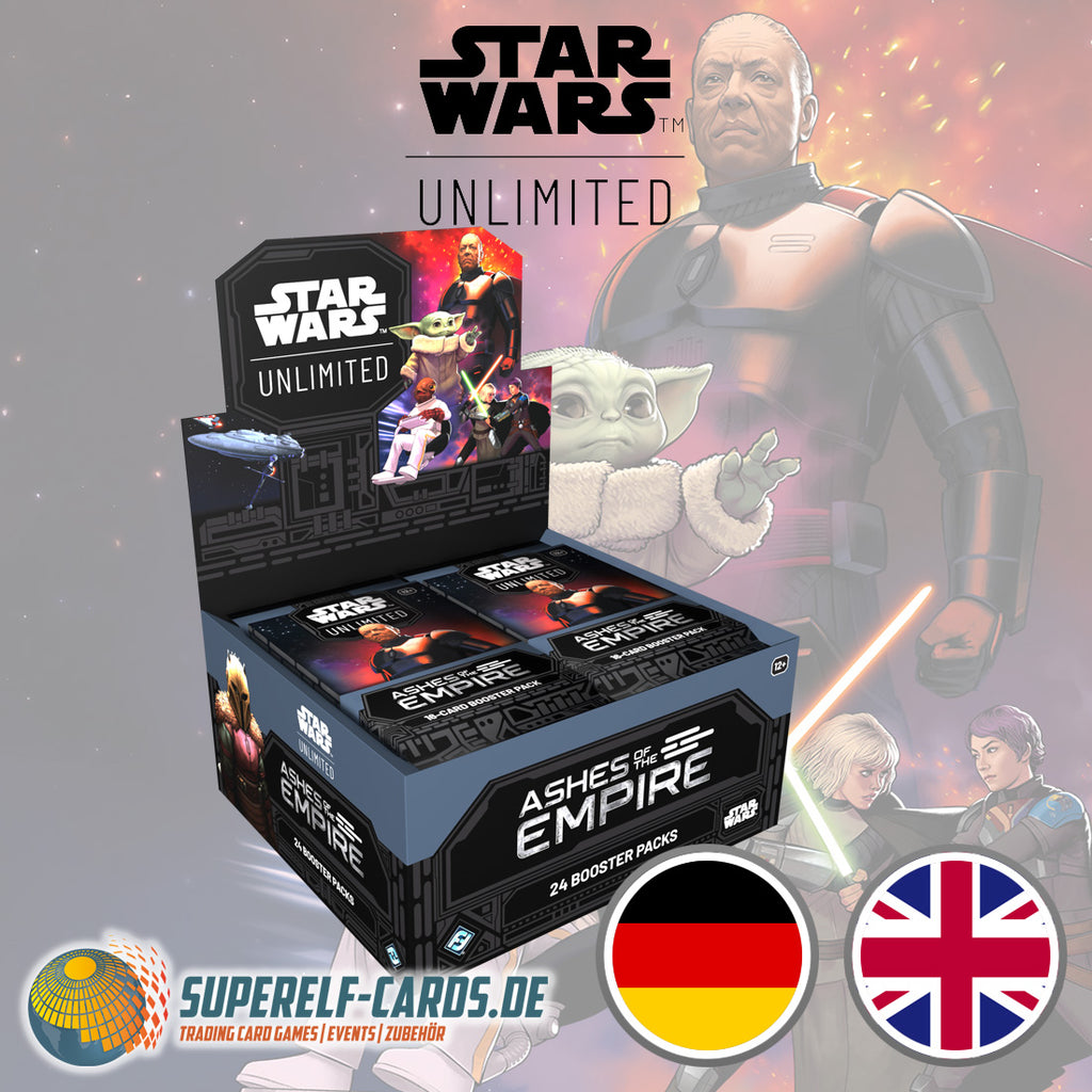Star Wars: Unlimited - Asche des Imperiums / Ashes of the Empire - Booster Display DE / EN