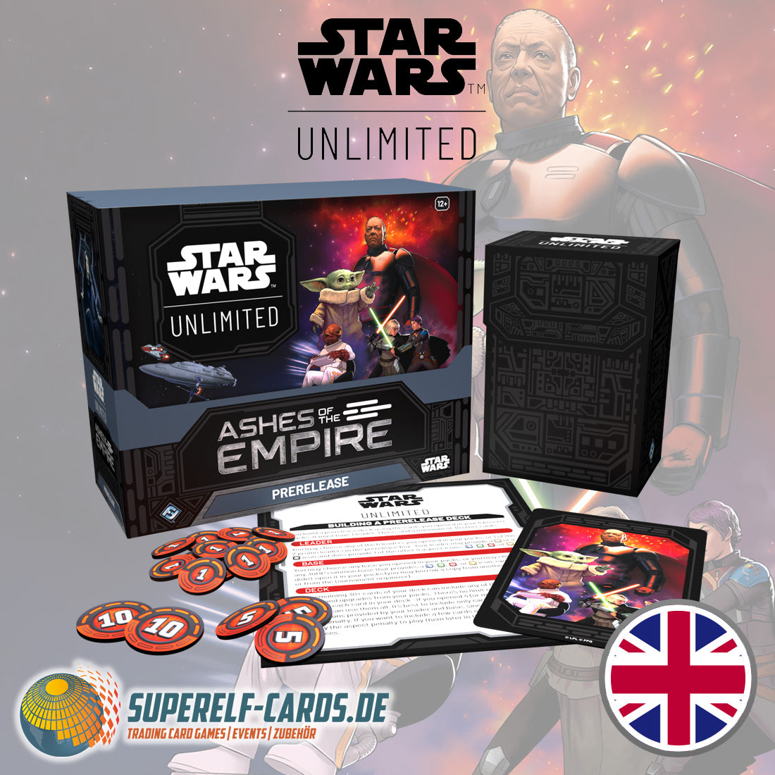 Star Wars: Unlimited - Asche des Imperiums / Ashes of the Empire - Pre-Release Box DE / EN