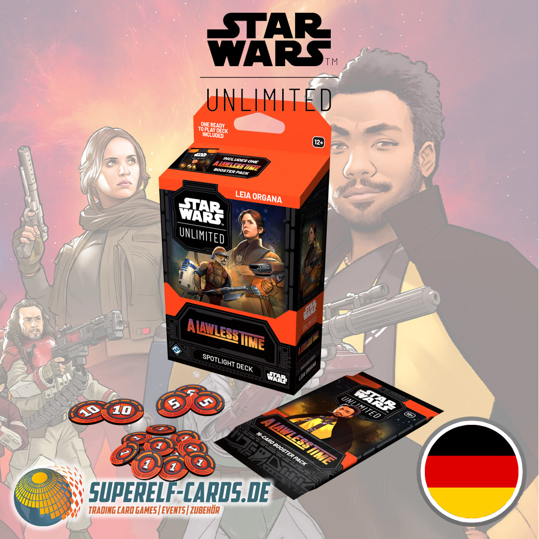 Star Wars: Unlimited - Gesetzlose Zeiten / A Lawless Time - Spotlight-Deck: Leia Organa - DE / EN