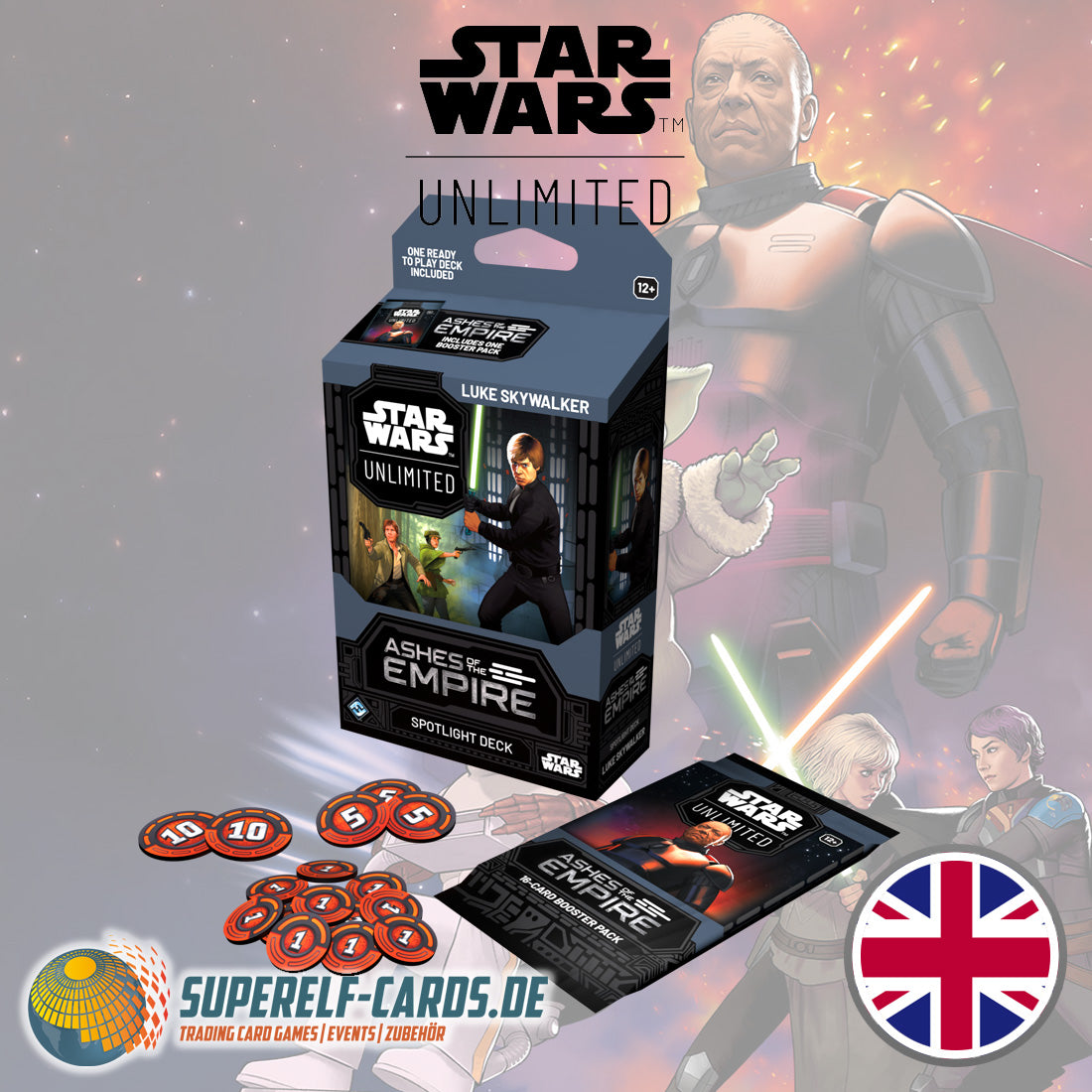 Star Wars: Unlimited - Asche des Imperiums / Ashes of the Empire - Spotlight-Deck: Luke Skywalker DE / EN