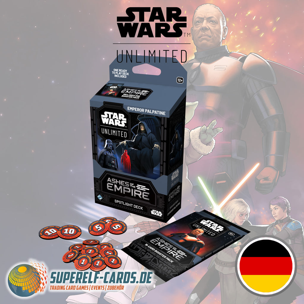 Star Wars: Unlimited - Asche des Imperiums / Ashes of the Empire - Spotlight-Deck: Emperor Palpatine DE / EN