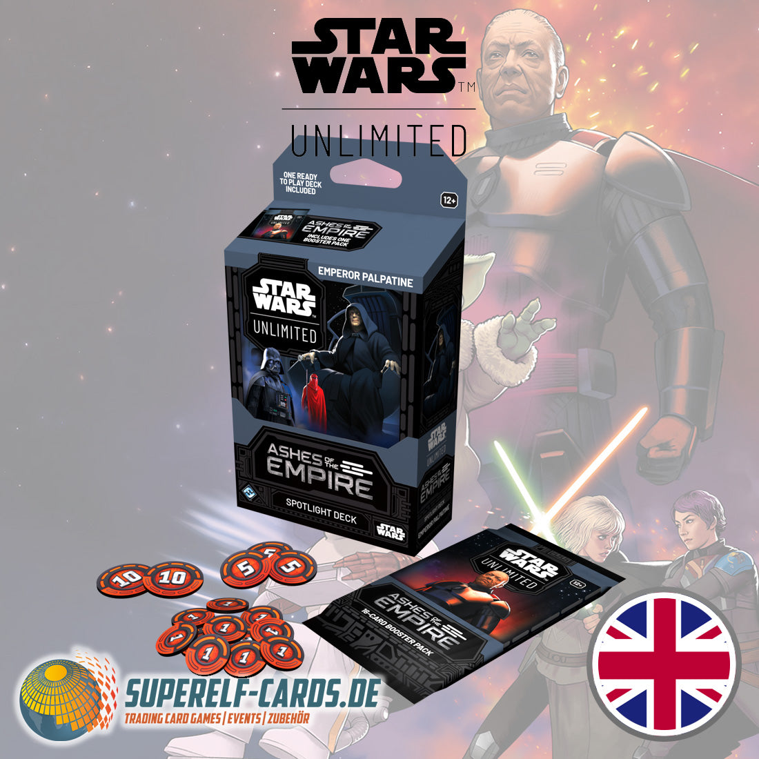 Star Wars: Unlimited - Asche des Imperiums / Ashes of the Empire - Spotlight-Deck: Emperor Palpatine DE / EN