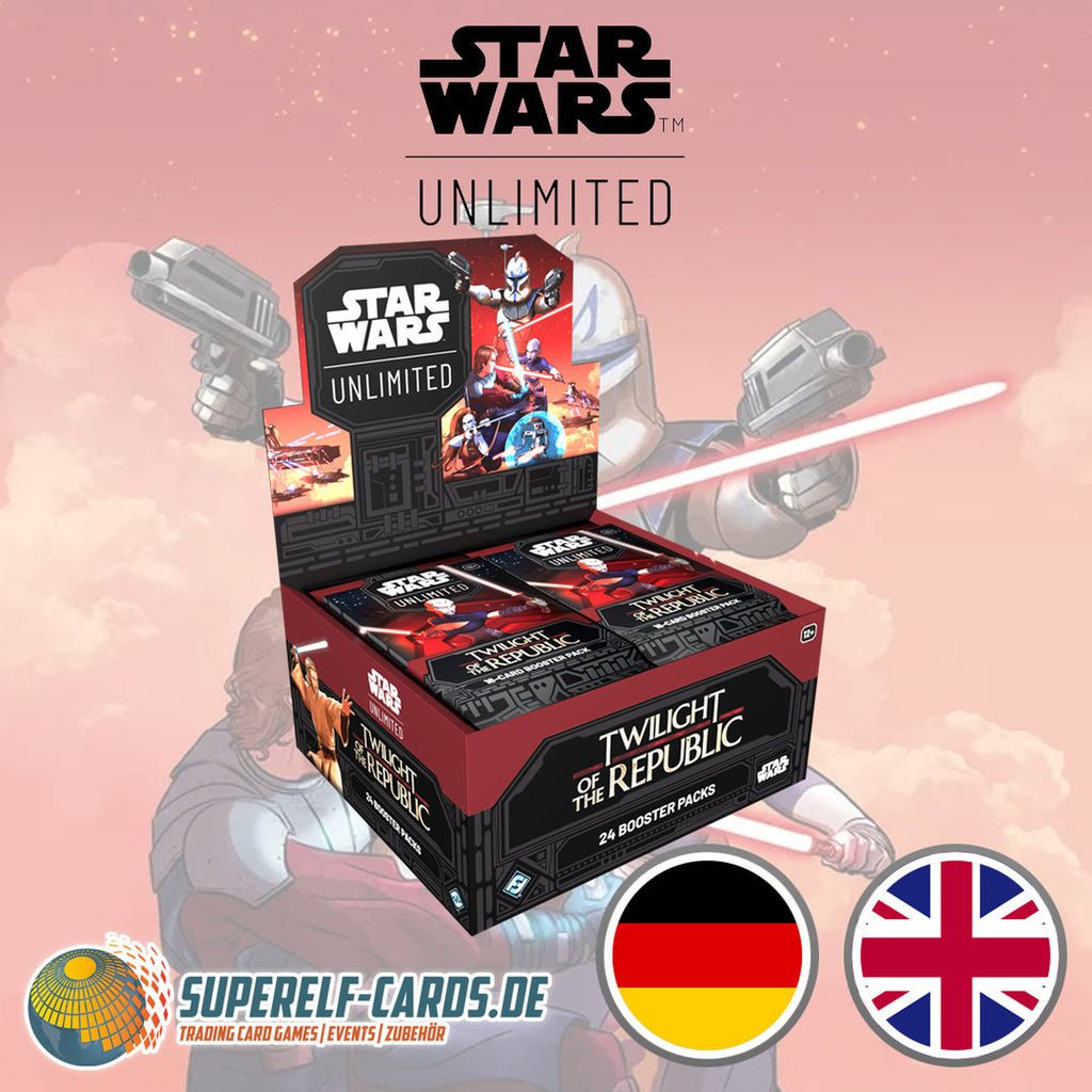 Star Wars: Unlimited - Niedergang der Republik / Twilight of the Republic - Booster Display DE / EN