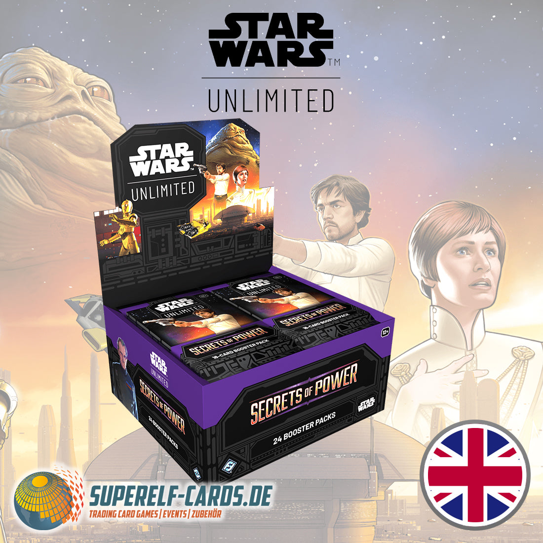 Star Wars: Unlimited - Meister der Intrige / Secrets of Power - Booster Display DE / EN
