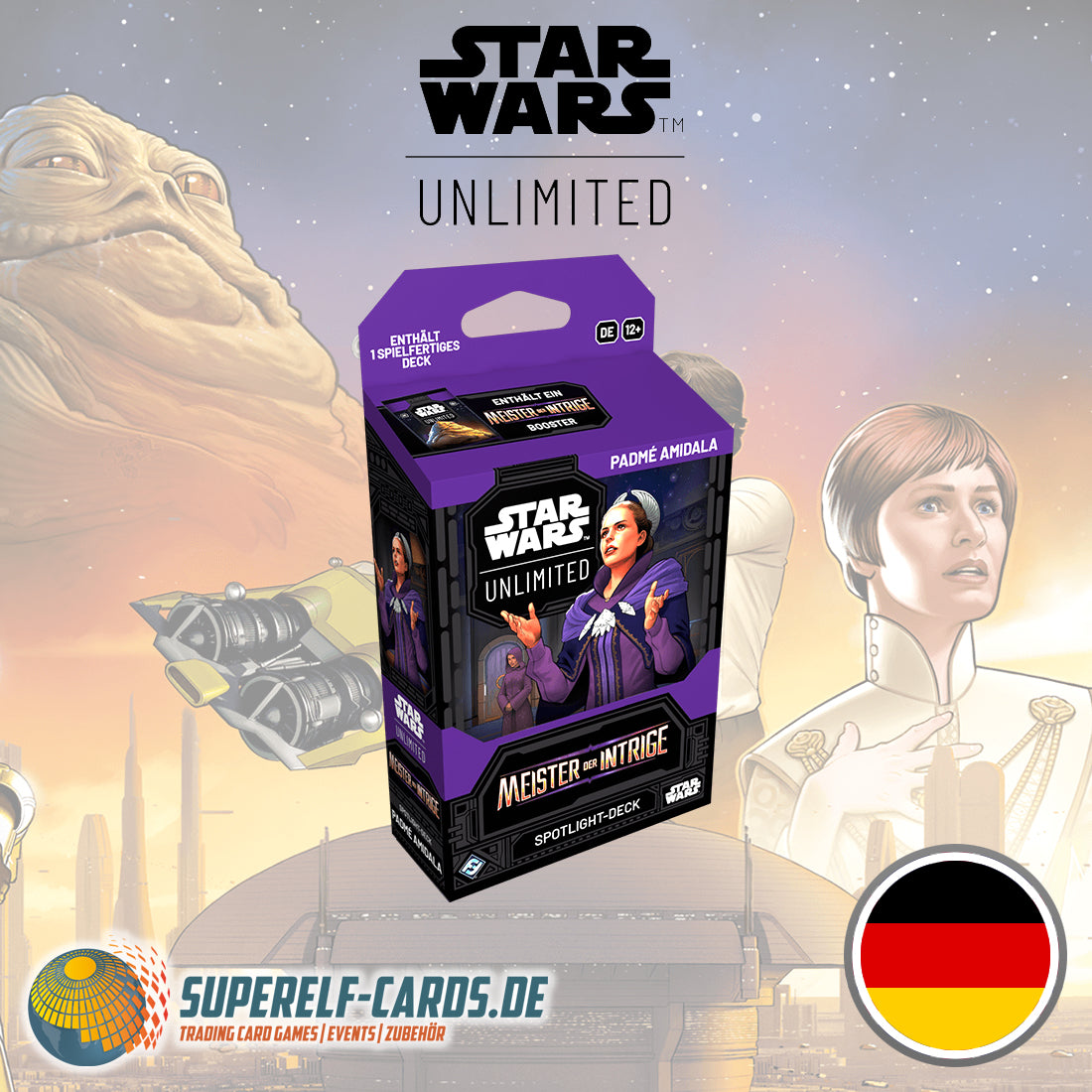 Star Wars: Unlimited - Meister der Intrige / Secrets of Power - Spotlight-Deck: Padmé Amidala DE / EN