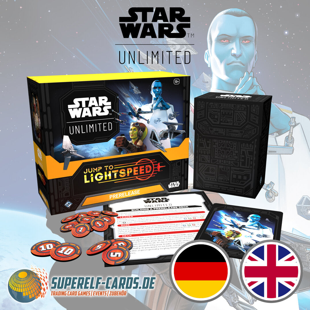 Star Wars: Unlimited - Umschalten auf Lichtgeschwindigkeit / Jump to Lightspeed - Pre-Release Box DE / EN