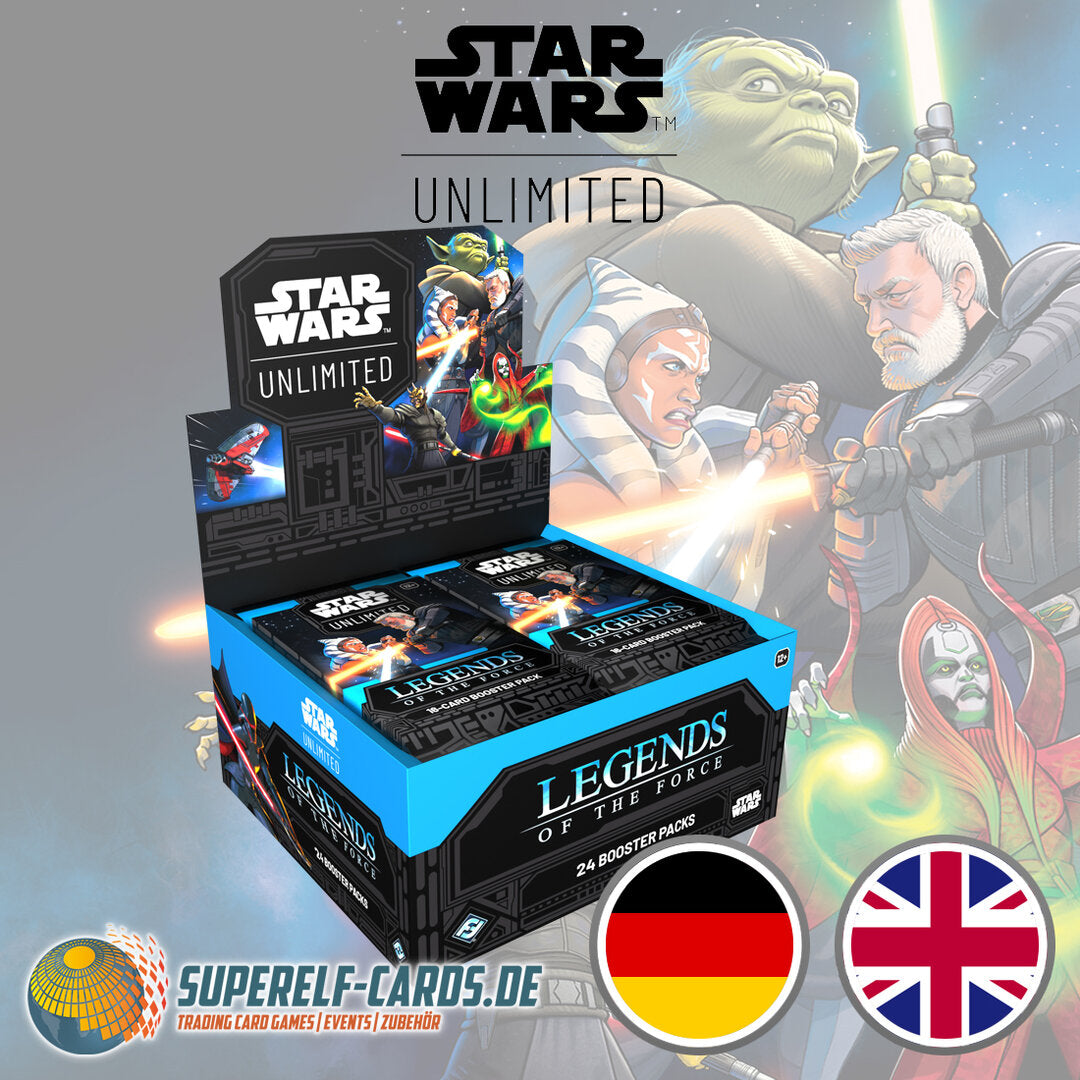 Star Wars: Unlimited - Legenden der Macht / Legends of the Force - Booster Display DE / EN